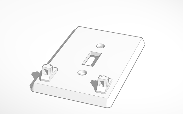 3D design Mnemonic Light Switch & Key Holder | Tinkercad
