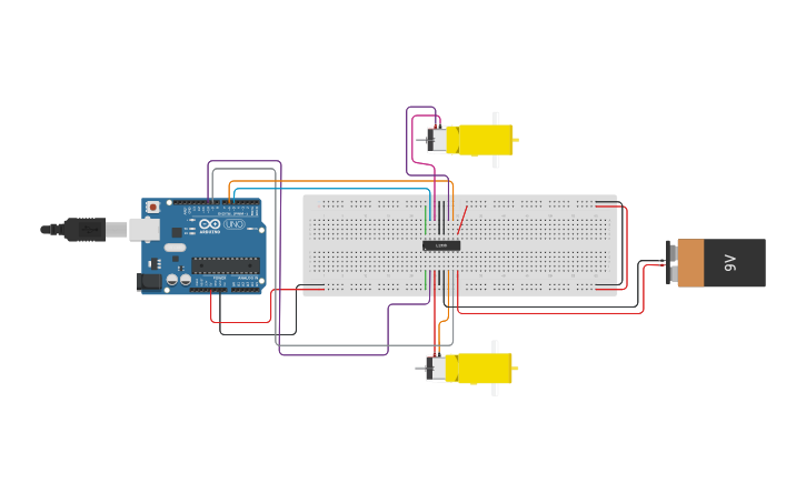 Circuit design MOTOR-ARDUINO - Tinkercad