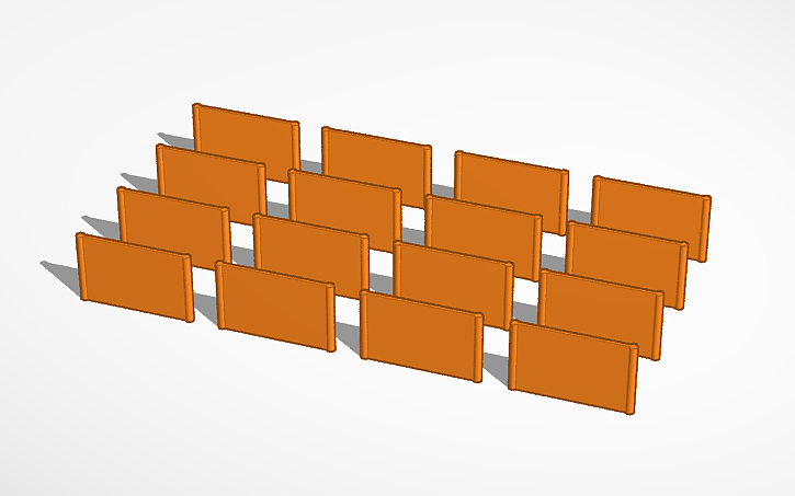 3D design Molle Pattern for Laser CNC - Tinkercad