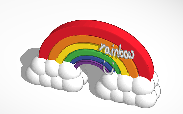 3D design rainbow | Tinkercad