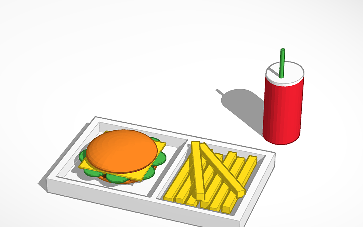 3D design Comida - Tinkercad