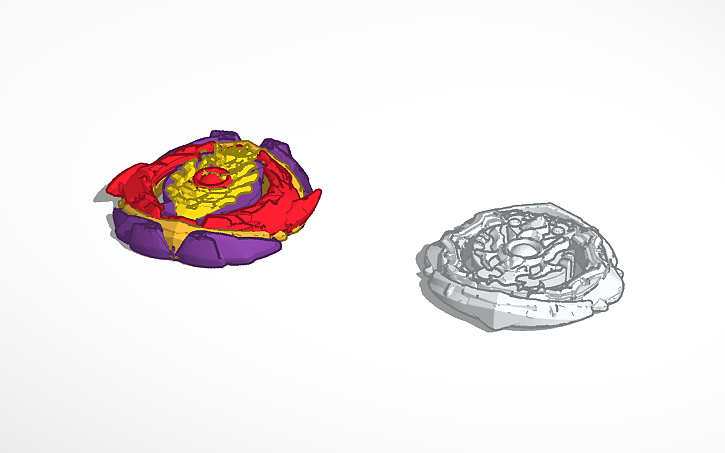 3D design Beyblade Reboot Nova Genesis & Destroy Genesis - Tinkercad