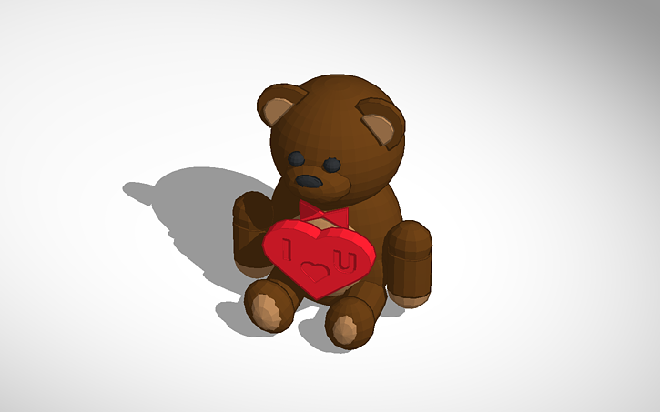 oasis teddy bear 3d