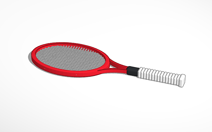 3D design Tennis Racquet - Tinkercad