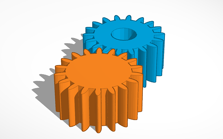 3D design gears - Tinkercad