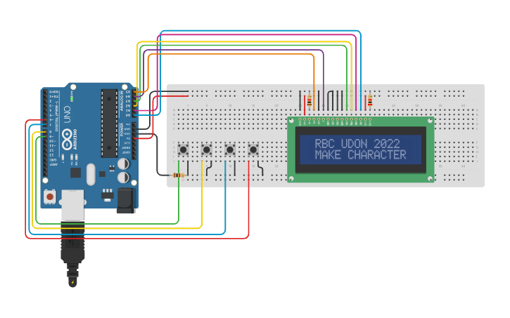 Circuit design RBC UDON Custom Character | Tinkercad