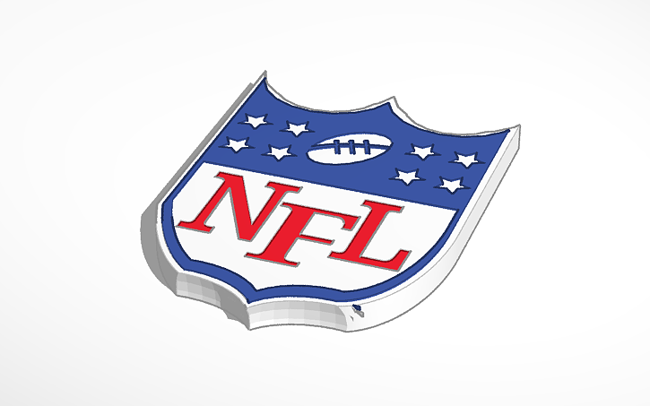 3d Design Nfl Logo Tinkercad 3d Design Nfl Logo Tinkercad