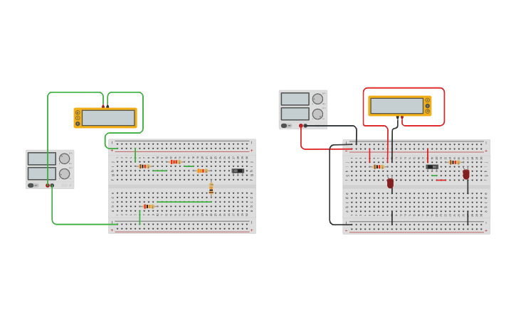 Circuit design PRÁCTICA 2-3 USO DEL PROTOBOARD | Tinkercad