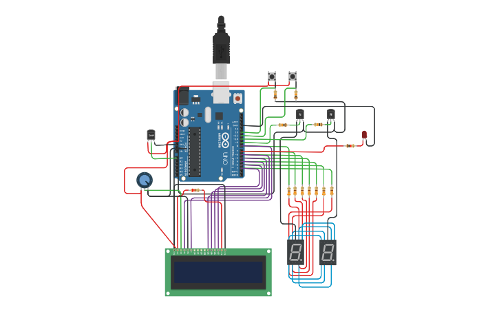 Circuit design circuito completo tp labs definitivo | Tinkercad