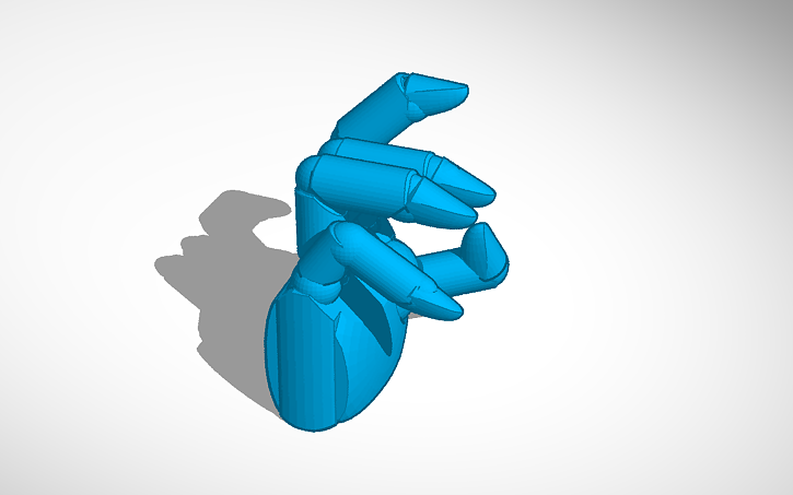 3D design the hand - Tinkercad