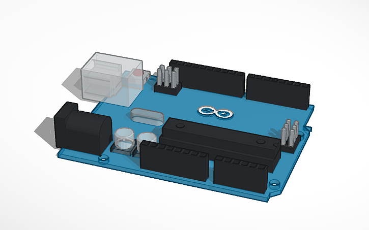 3D design Arduino Uno R3 - Tinkercad