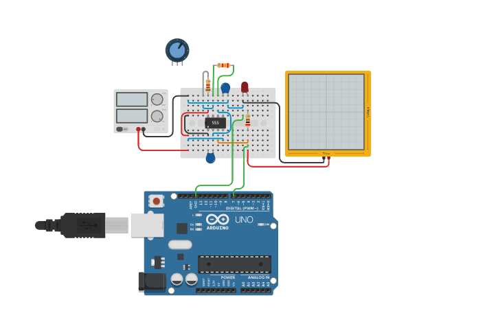 Circuit design Clock Generator in KHz - Tinkercad