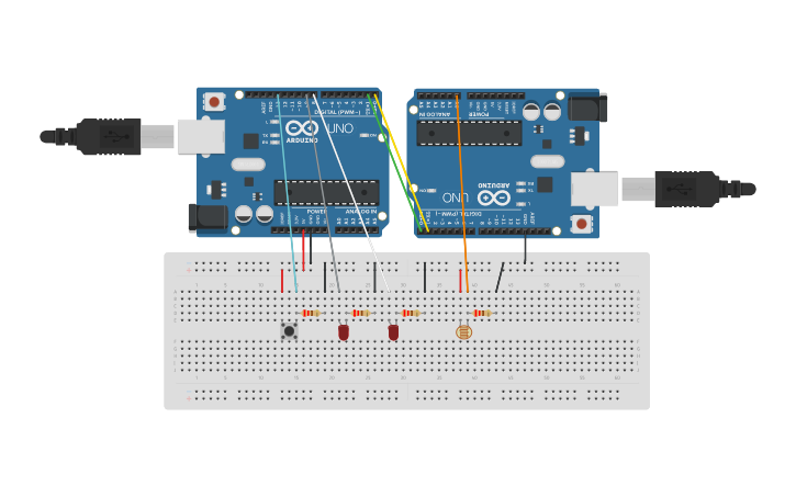 Circuit design UART - Tinkercad