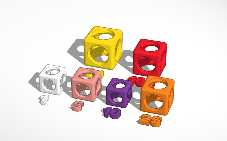 Coin Trap Model 3D design Day 96 - US Coin Traps - Tinkercad