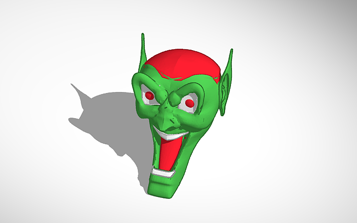 3D design 80s maximum overdrive green goblin head - Tinkercad
