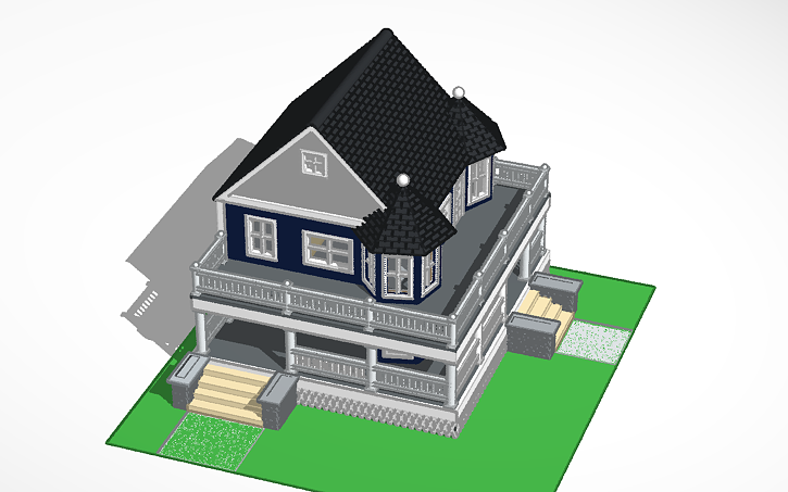 3D Design Two Story House Tinkercad 3D Design Two Story House Tinkercad