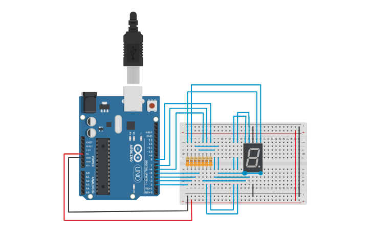 Circuit design MAHUSAY - QUIZ 02 - 7 SEGMENT DISPLAY(Using Loop ...