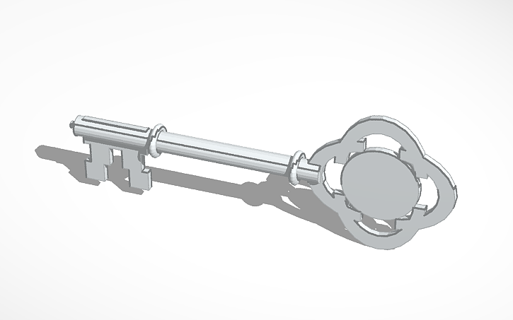 3D design Slightly Detailed Key | Tinkercad