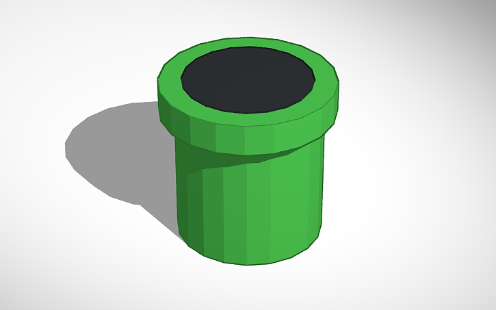3D Design Mario Pipe Tinkercad