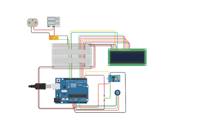 Circuit design Agriculture Automation System - Tinkercad