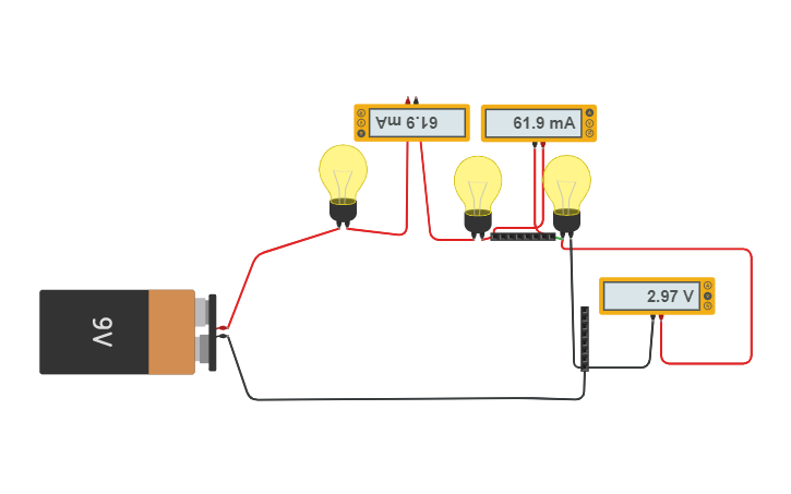 Circuit design series connection | Tinkercad