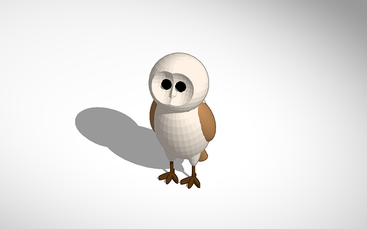 Barn Owl Owl Owls Tail Level With Feet Thicker Legs Tinkercad