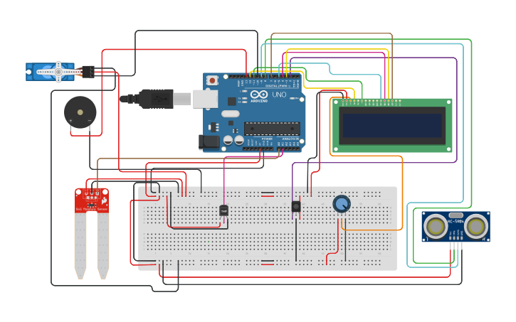 Arduino Waste Circuit design SMART WASTE MANAGEMENT SYSTEM USING ARDUINO TECHNOLOGY ...
