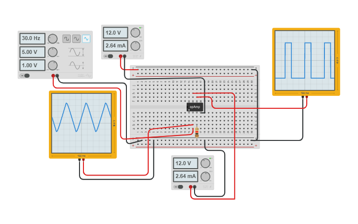 Circuit design Zero Crossing Detector | Tinkercad