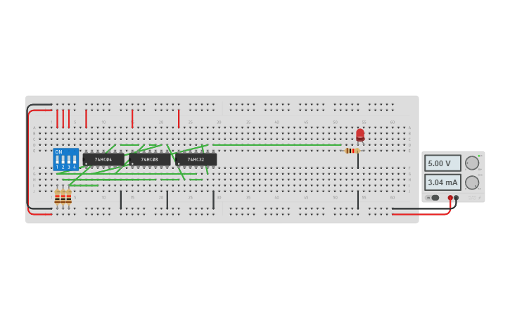 Circuit design BOOLEAN EXPRESSION | Tinkercad