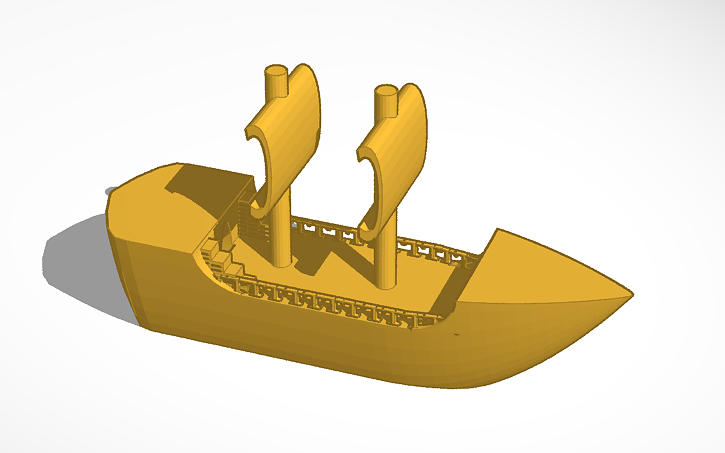 3D design ship - Tinkercad