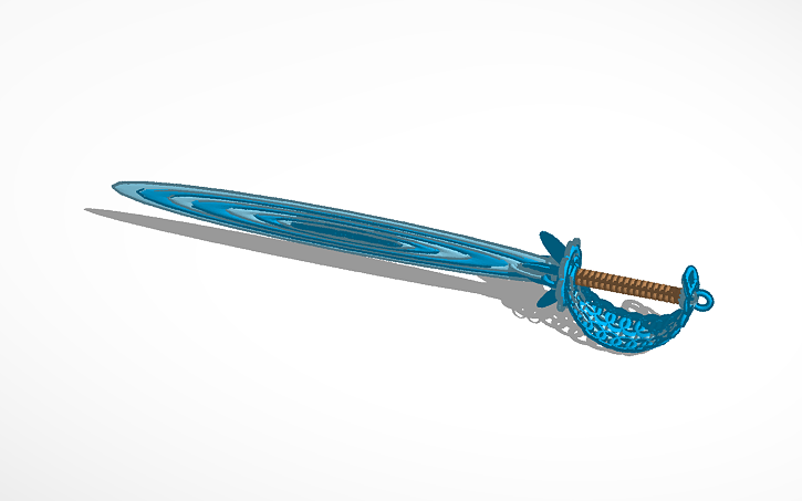 Sword Ripples 3D design Fantasy Sword - Ripple Effect (Torus only challenge) - Tinkercad