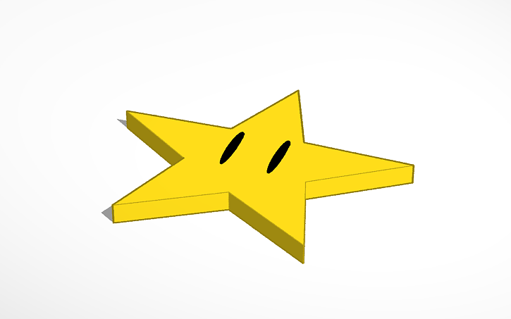3D design Power Star - Tinkercad