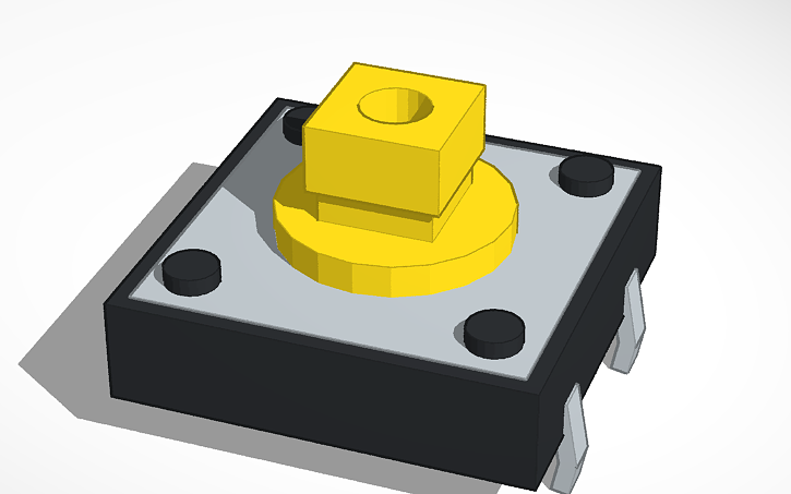 3D design Push Button - Tinkercad