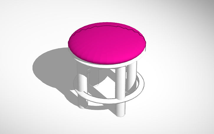 3D design tabure - Tinkercad
