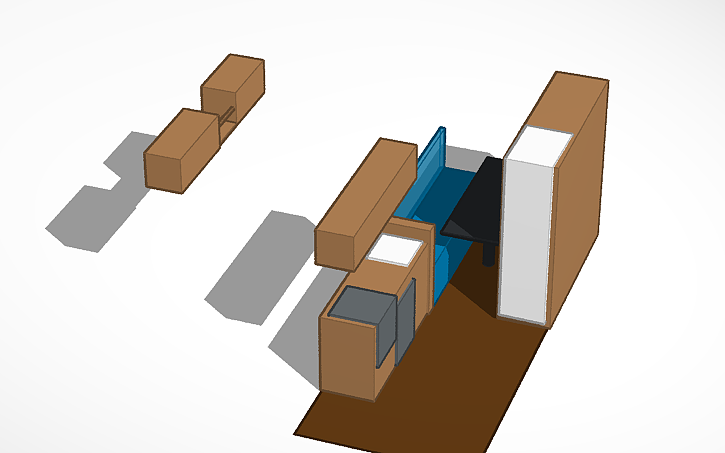 3D design RV Layout - Tinkercad