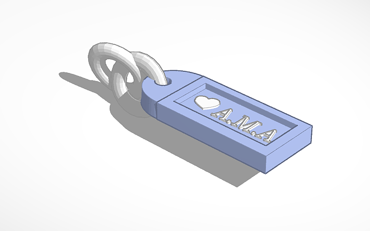 3D design Key chain - Tinkercad
