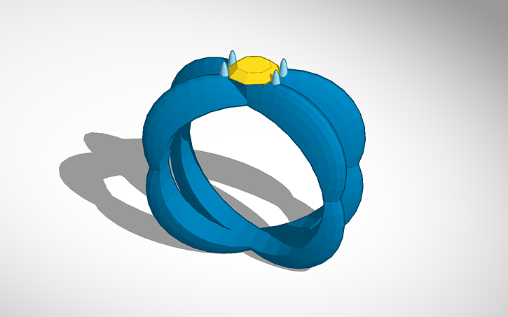 3D design FLOWER RING - Tinkercad