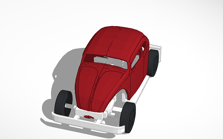 Vw Bug Ratrod On Truck Chassis Tinkercad