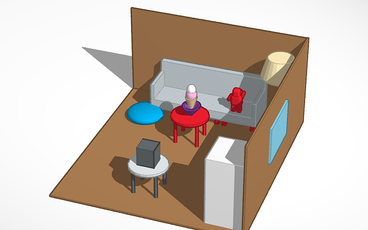 3D design Моя комната - Tinkercad