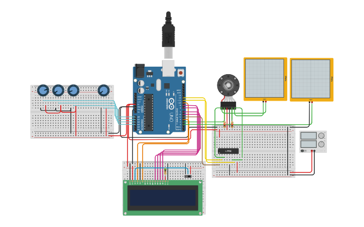 Circuit design DC Motor with Interactive PID Controller - Tinkercad