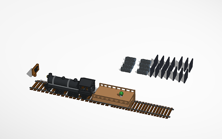 Dead Rails Model 3D design Dead Rails Train - Tinkercad