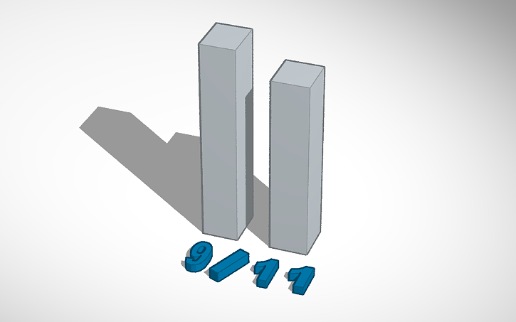 3D design Twin towers | Tinkercad