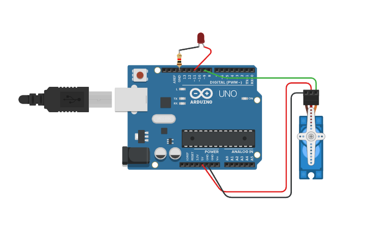 Circuit design Motor - helices - Tinkercad