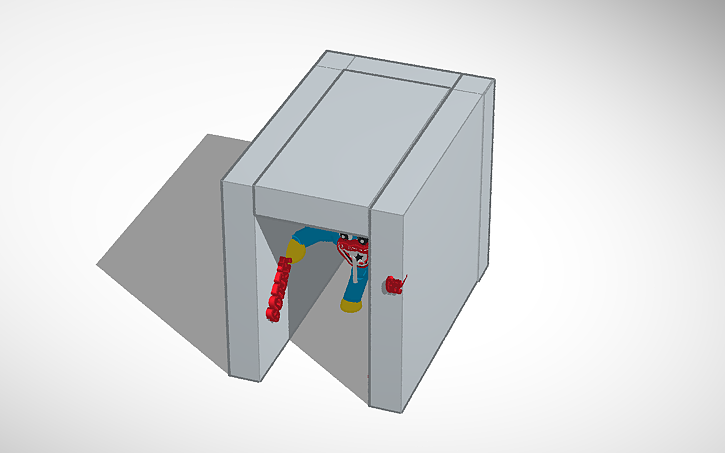 3D design huggy wuggy in the vent - Tinkercad