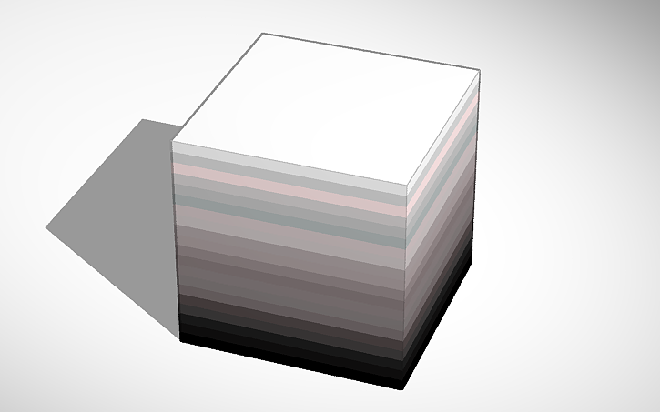 3D design Gradient cube 1.0 | Tinkercad
