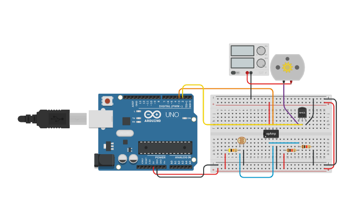 Circuit design Arduino Comparator Circuit - Tinkercad