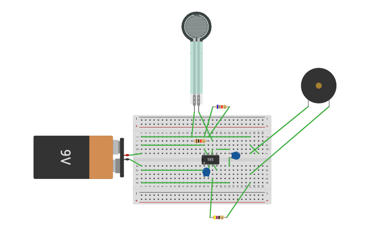 Circuit design Lie Detector - Tinkercad