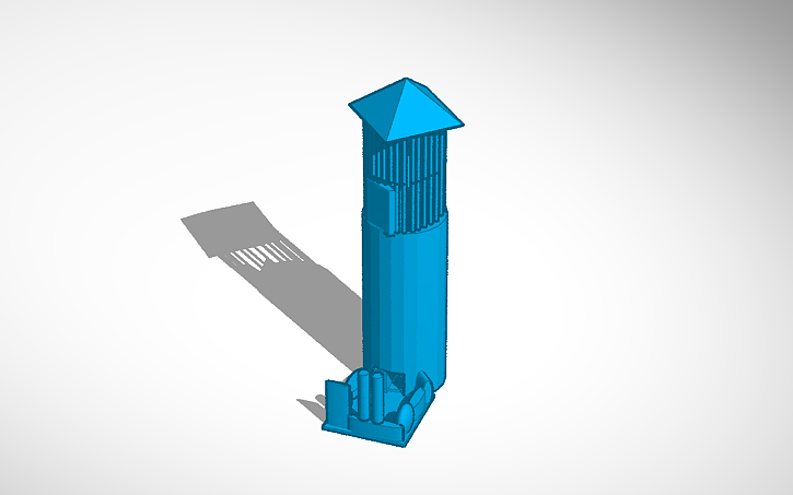 3D design Dice Tower 1 - Tinkercad