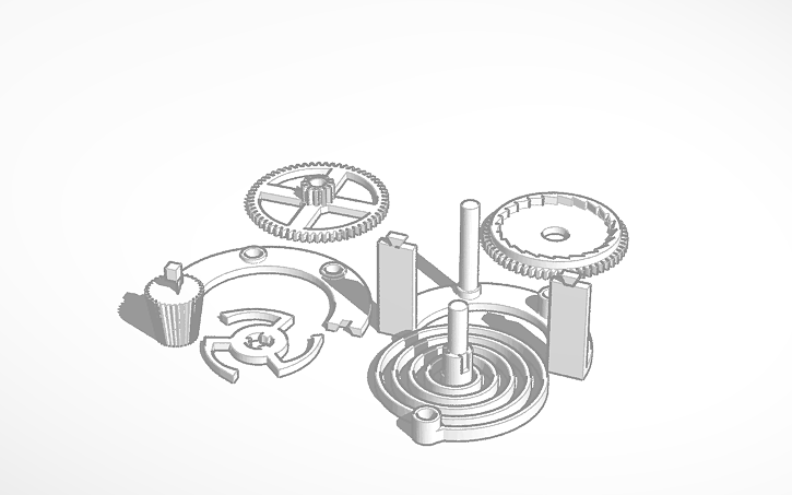 Spring Loaded Cad Assembly 3D design S Battleson Spring Loaded - Tinkercad