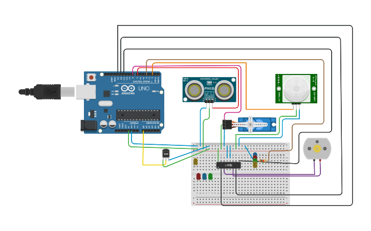 Circuit design IOT Example 2 | Tinkercad